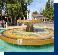 beautiful large fountain